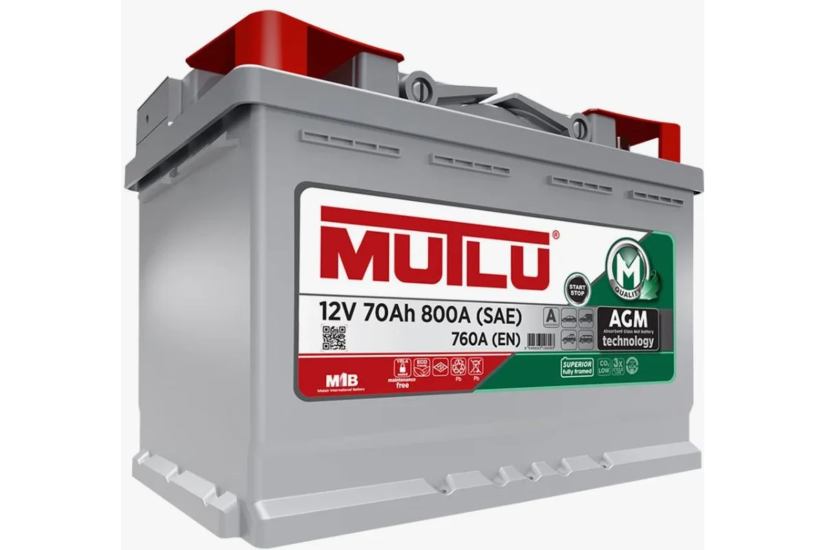 MUTLU Start-Stop Plus 70 Ач AGM обр.п. (0) - аккумулятор легковой