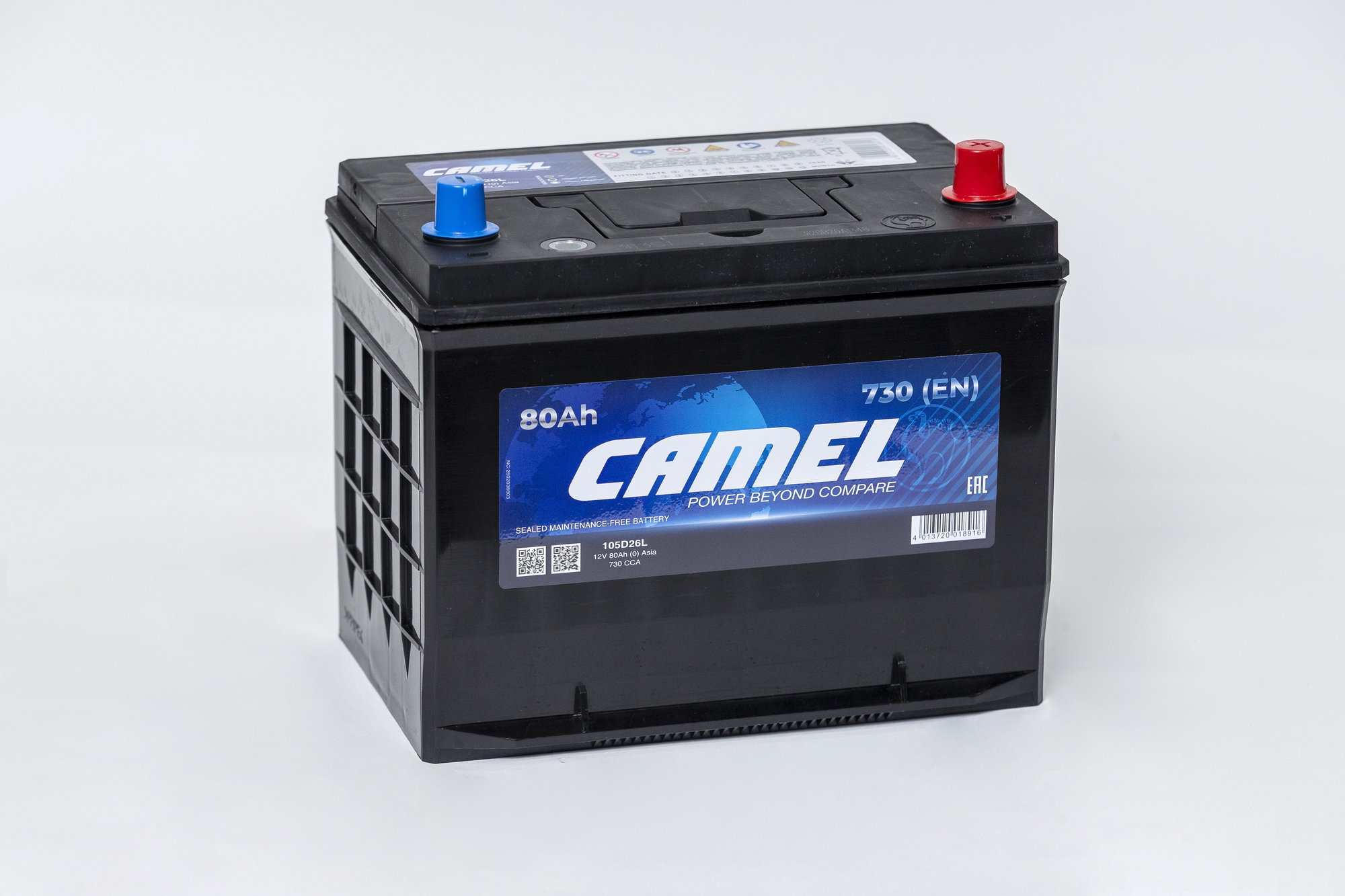 CAMEL 80 Ач (105 D 26L) (0) - аккумулятор для азиатских автомобилей