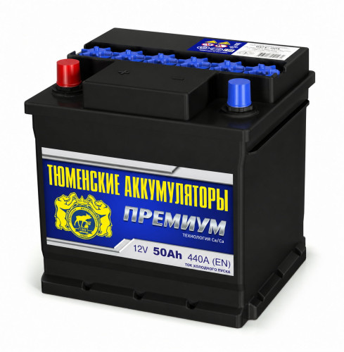 Тюмень Premium 50 Ач обр. п. (0) (кубик) LN1 - аккумулятор легковой