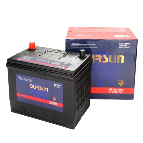 OURSUN JIS MF 70 Ач  (80D26L) (0) - аккумулятор для азиатских автомобилей