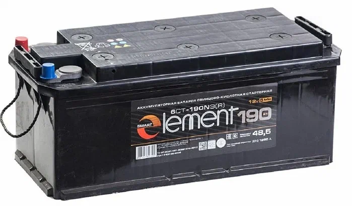 Element 190 Ач (болт) прям.п. (4) - аккумулятор легковой