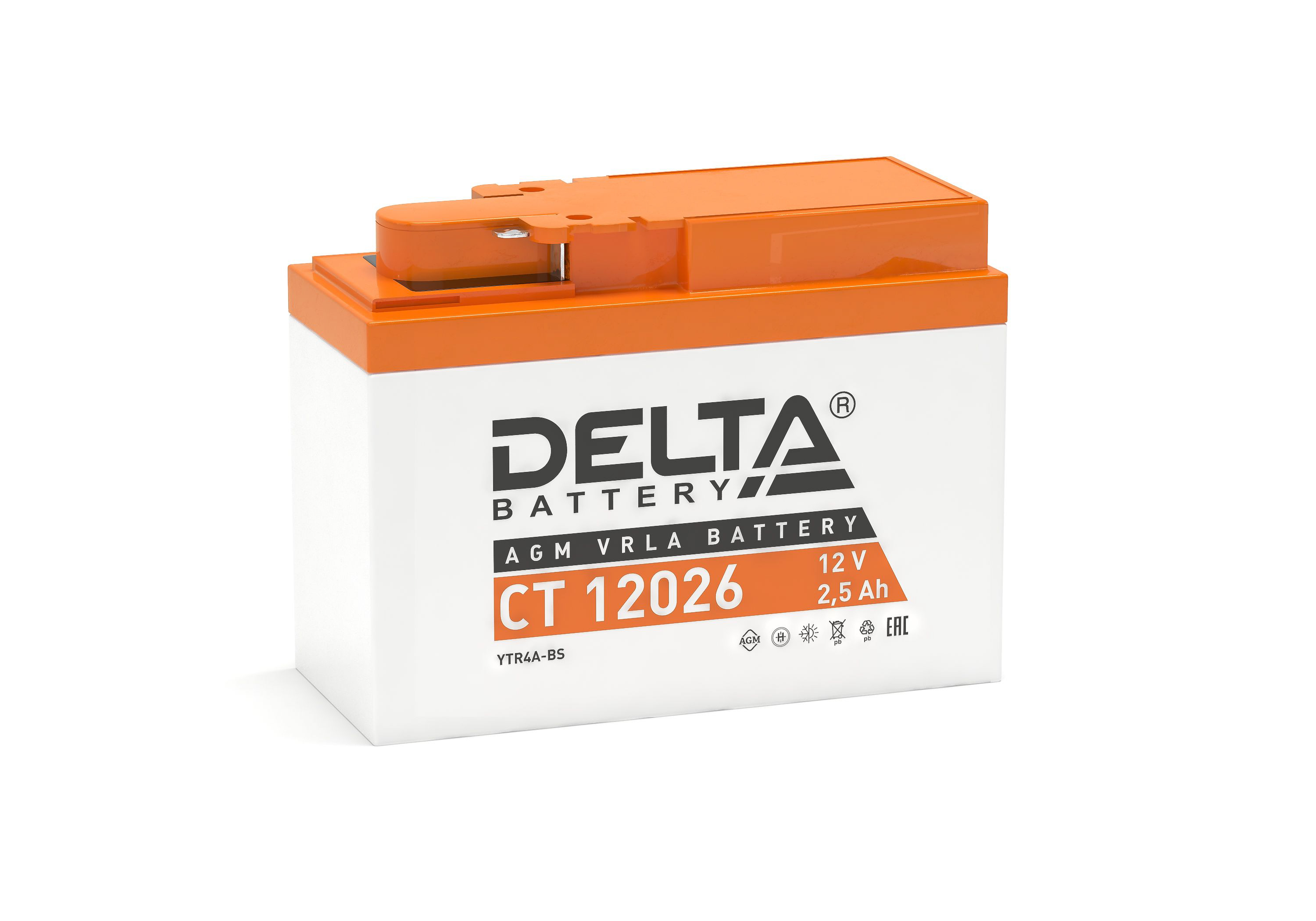 DELTA CT 12026 2,5 Ач - мото аккумулятор