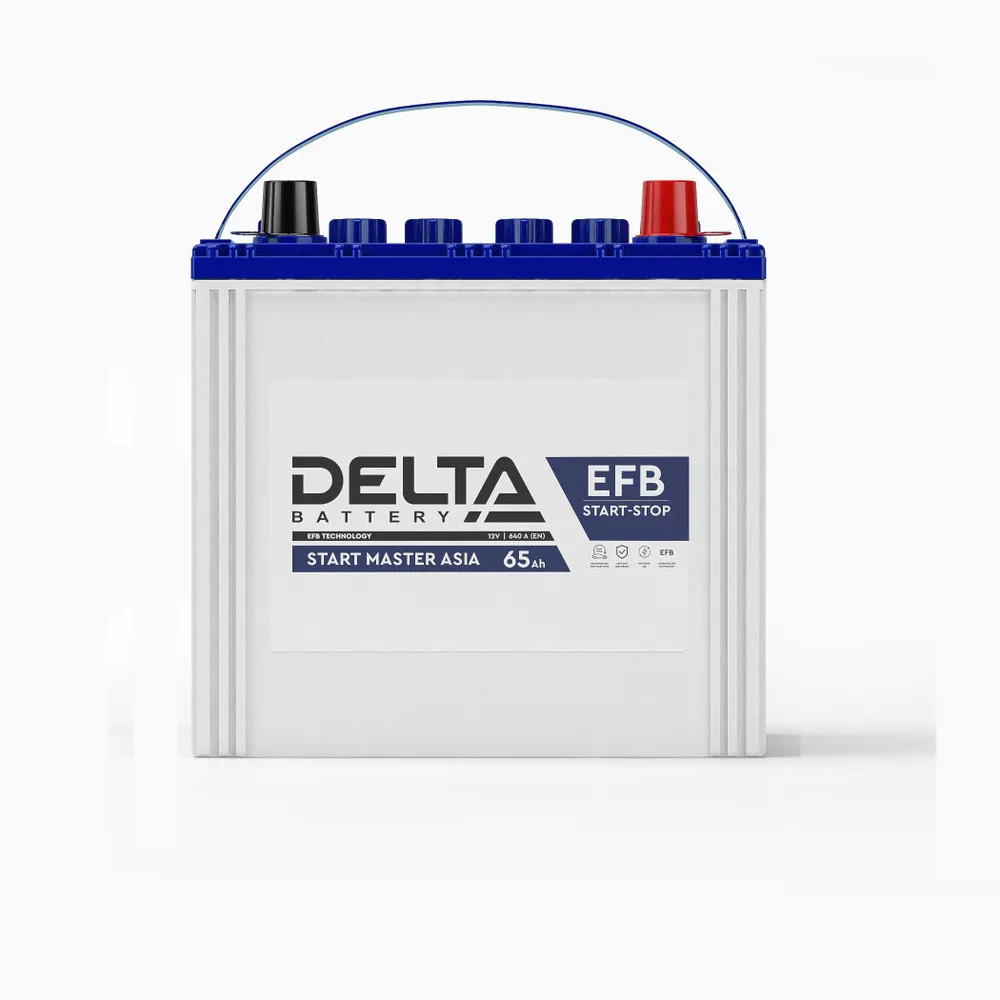 DELTA EFB Start Master 65 Ач (D23L) (0) - аккумулятор для азиатских автомобилей
