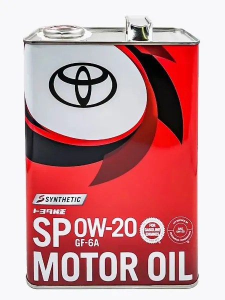 TOYOTA масло 0W-20 SP/GF-6A, 4л 0888013205