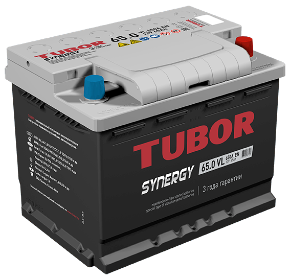 TUBOR SYNERGY 65 Ач обр. п. (0) - аккумулятор легковой