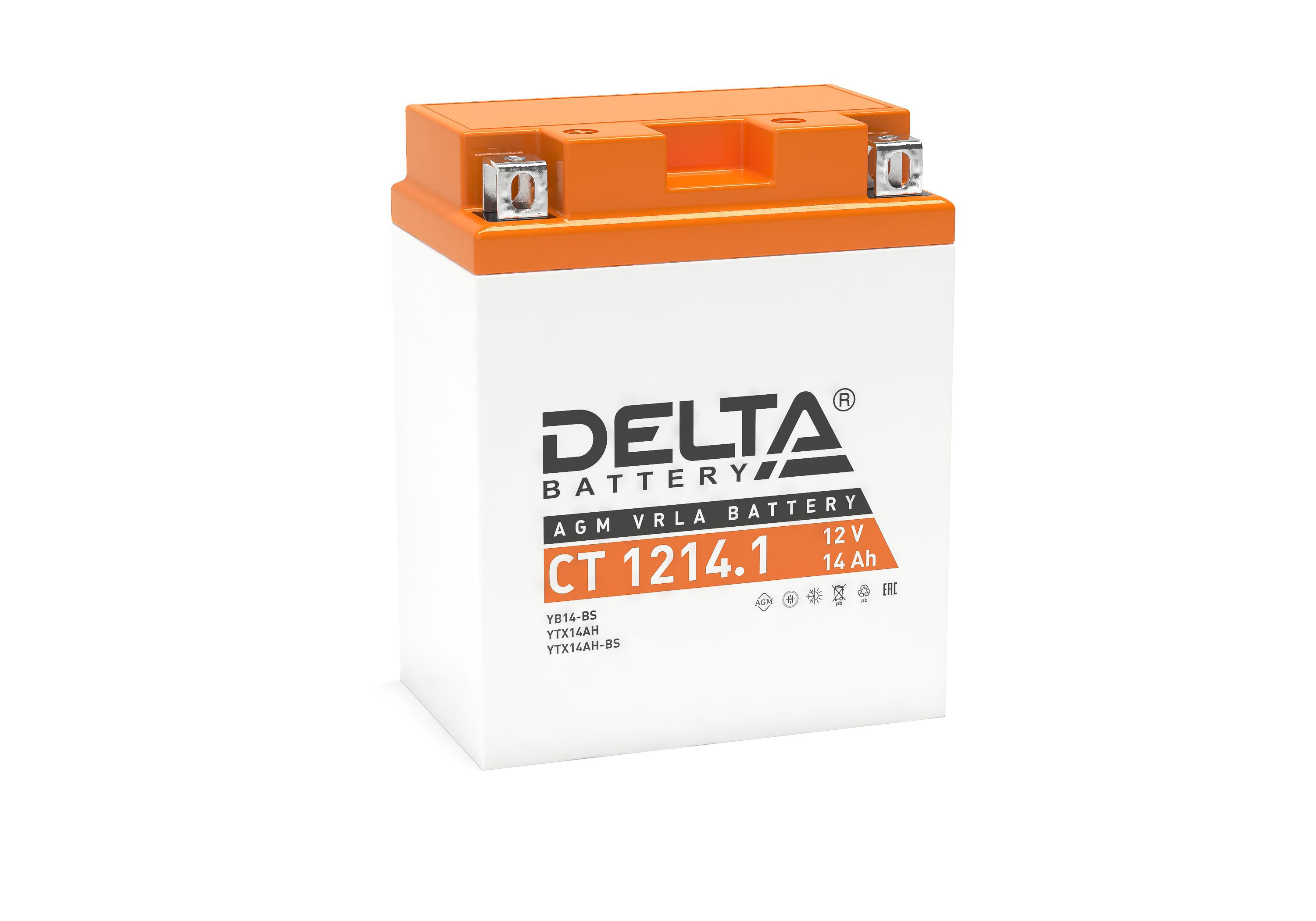DELTA CT 1214.1 14 Ач - мото аккумулятор