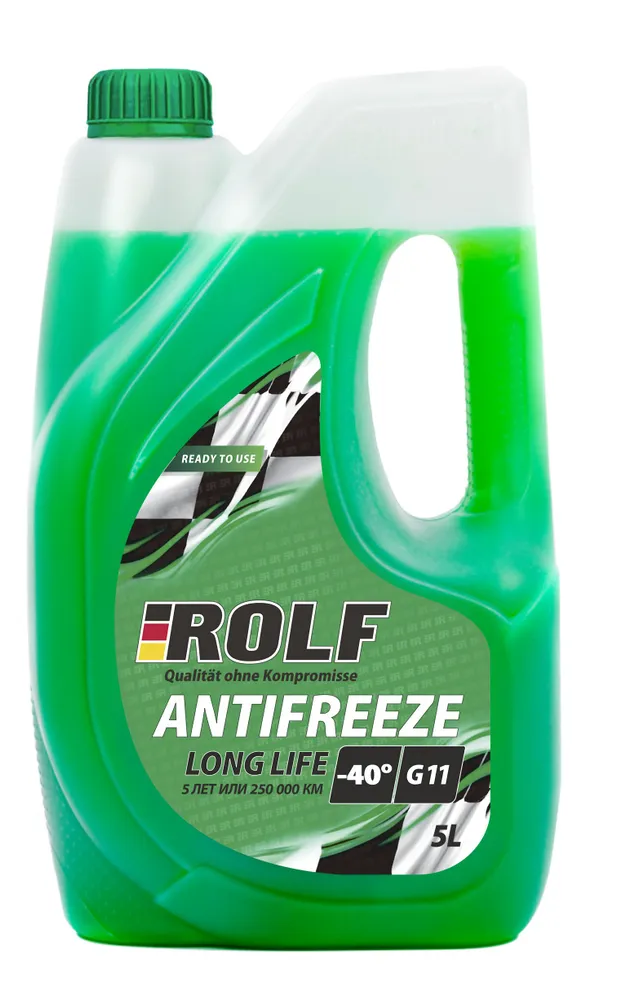 Антифриз ROLF -40 G11 GREEN (зеленый) 5л