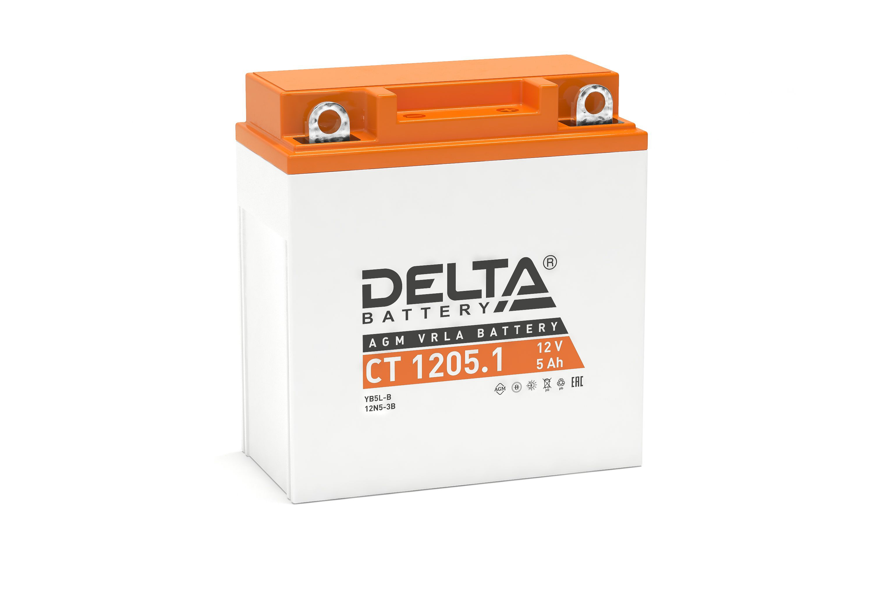 DELTA CT 1205.1 5 Ач - мото аккумулятор