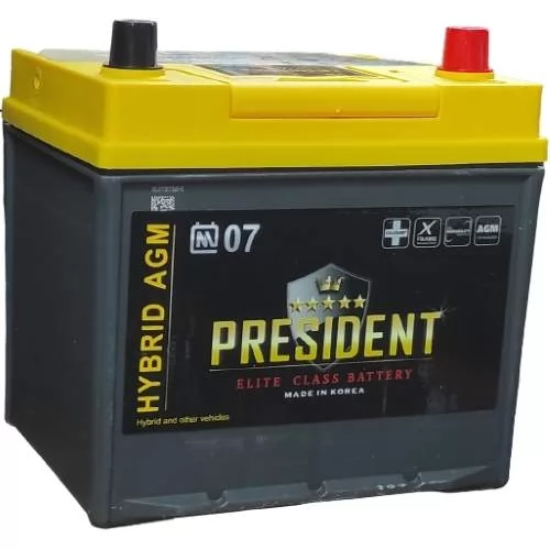 PRESIDENT AGM AX 50 Ач (55 D 23L) (0) - аккумулятор для азиатских автомобилей