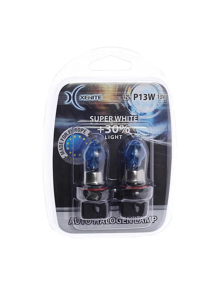 Xenire Лампа 12V P13W (PG18.5D-1) 4000К (2шт к-т) цоколь p13w