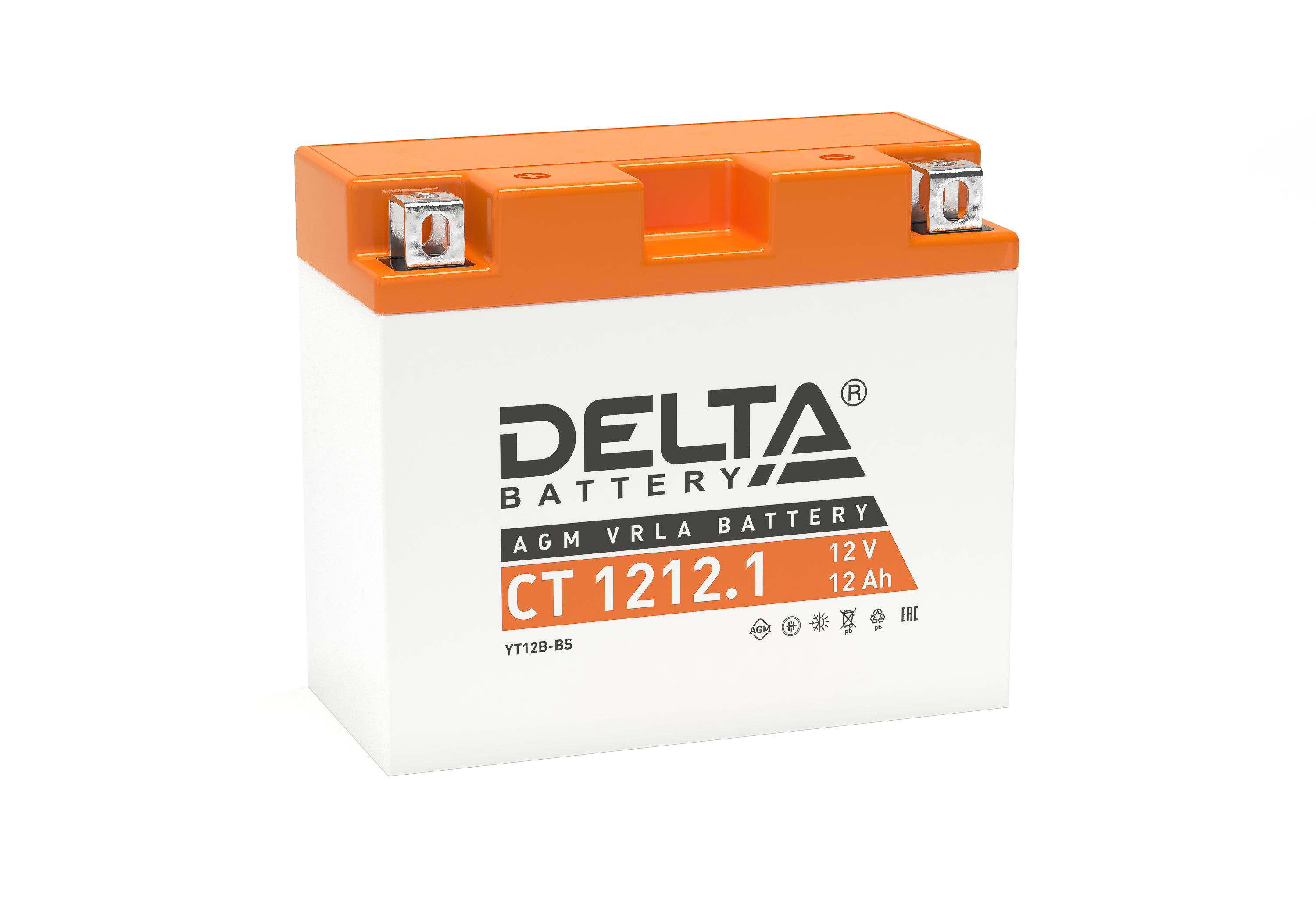 DELTA CT 1212.1 12 Ач - мото аккумулятор