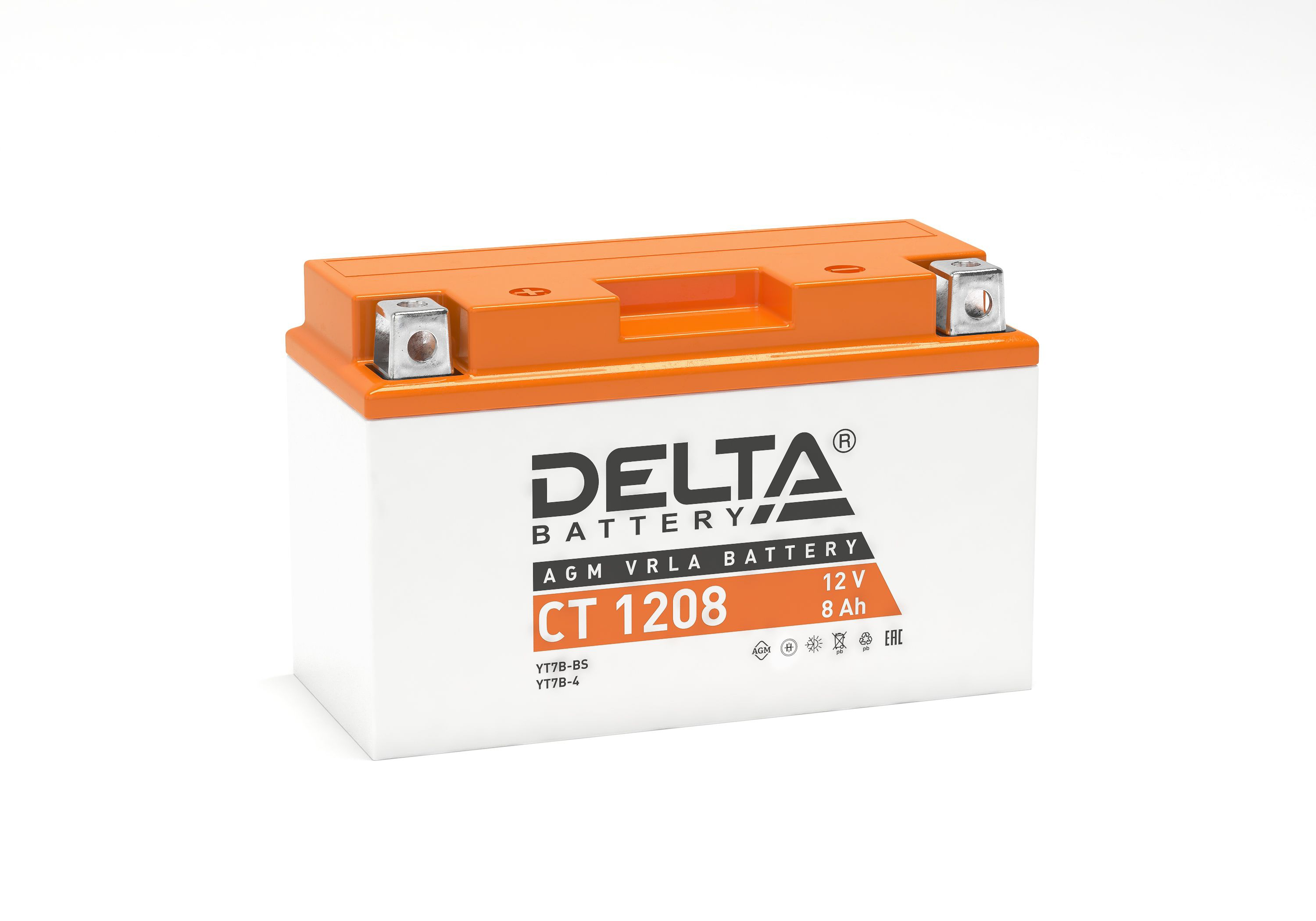 DELTA CT 1208 8 Ач - мото аккумулятор