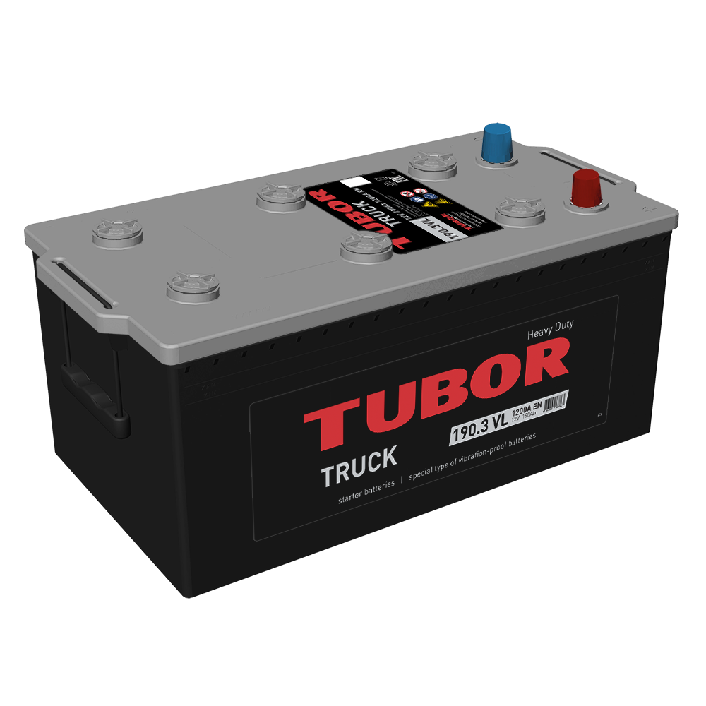 TUBOR Truck 190 Ач (конус) обр.п. (3) - аккумулятор легковой