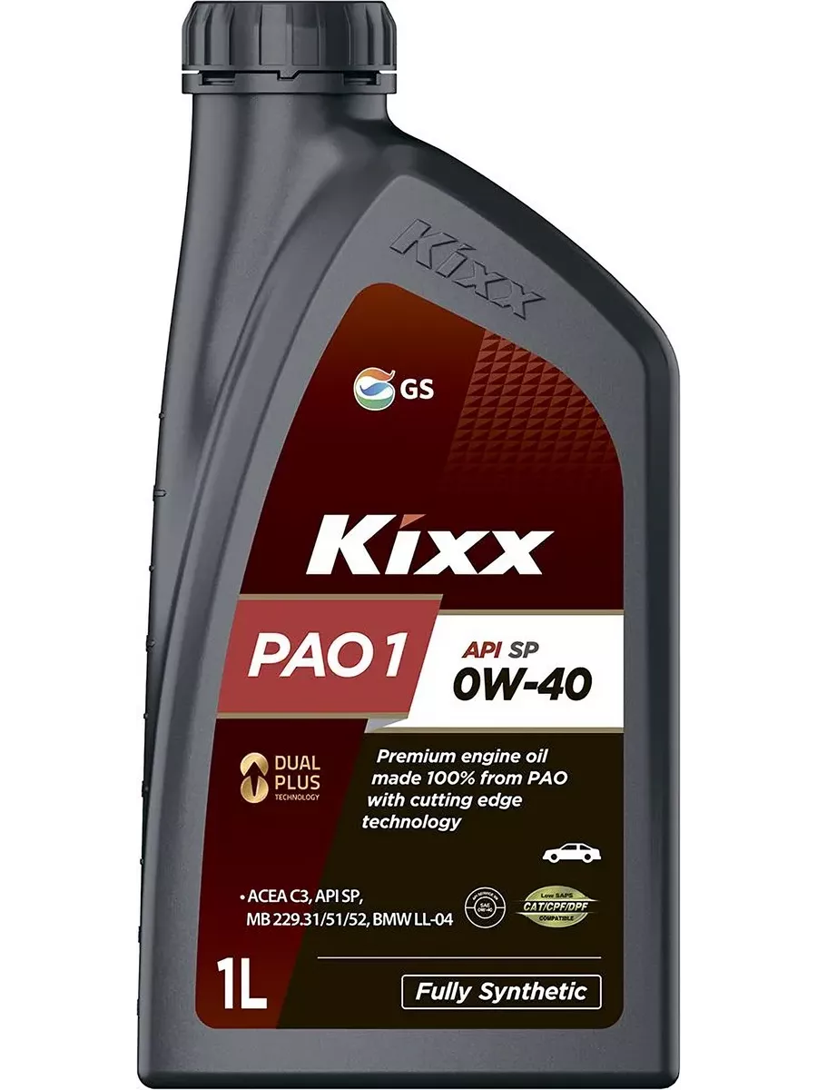 Kixx масло PAO1 SP/C3-16 0W-40 /1л  синт.