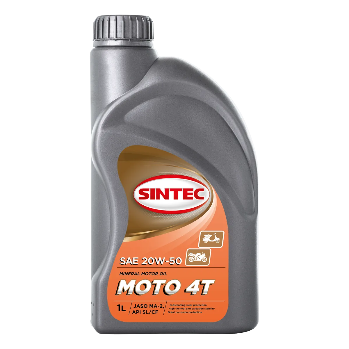 SINTEC масло МОТО 4T 1л. (JASO MA2)