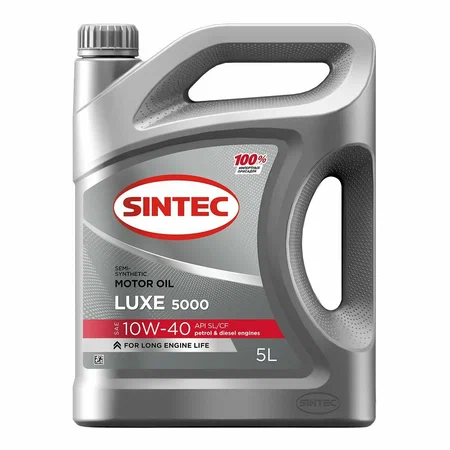 SINTEC масло ЛЮКС 5000 10W-40 SL/CF п/с (4+1)л