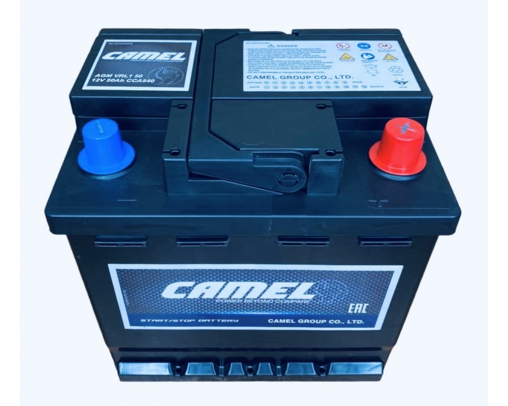 CAMEL AGM 50 Ач обр.п. (0) - аккумулятор легковой
