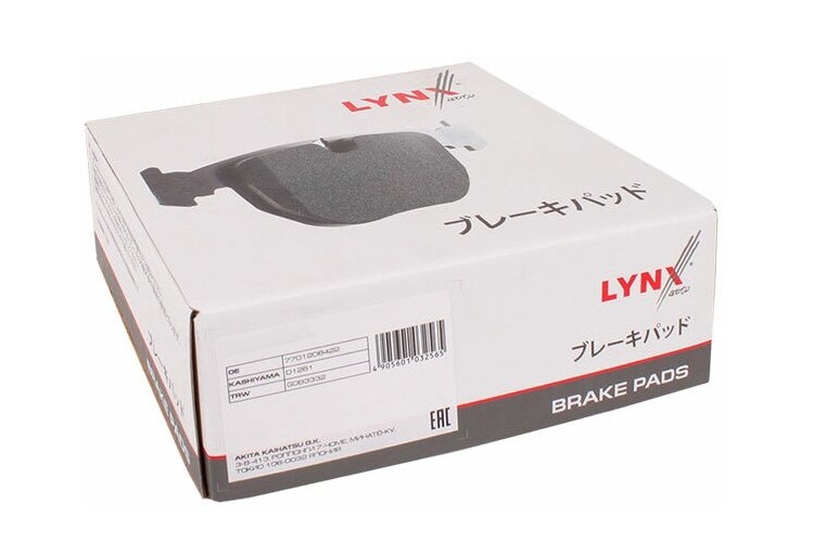 LYNX колодки дисковые BD-5118 (PN-5806) тормозные
