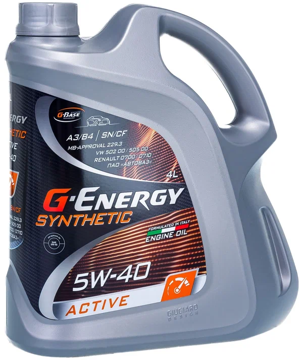 G-Energy масло Synthetic Active 5W40 SN/CF 4л синт