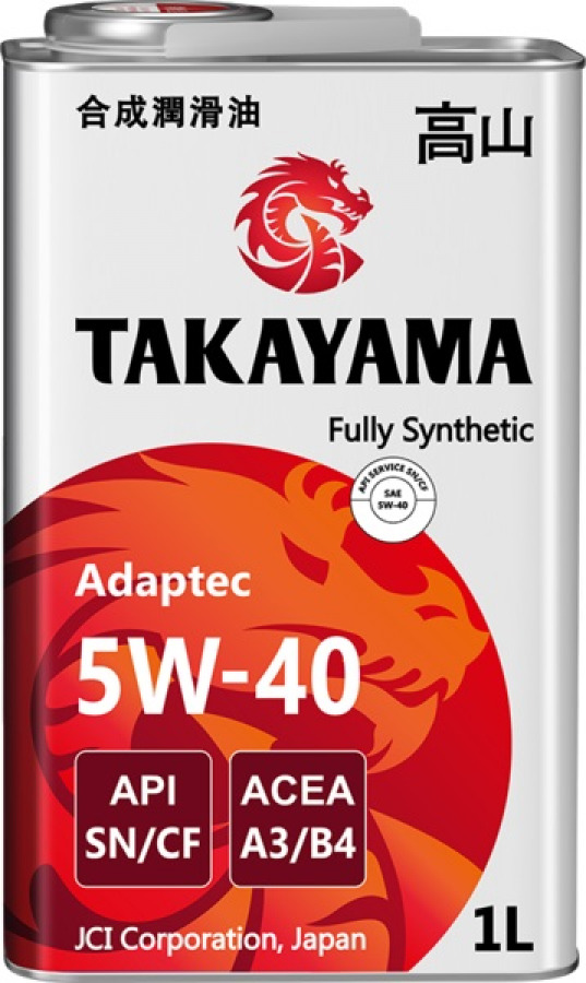 TAKAYAMA Adaptec 5W40 A3/B4 SN/CF 1л (металл)