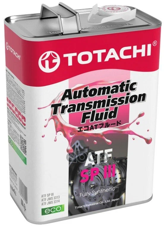 TOTACHI масло ATF SP-III 4л. синт