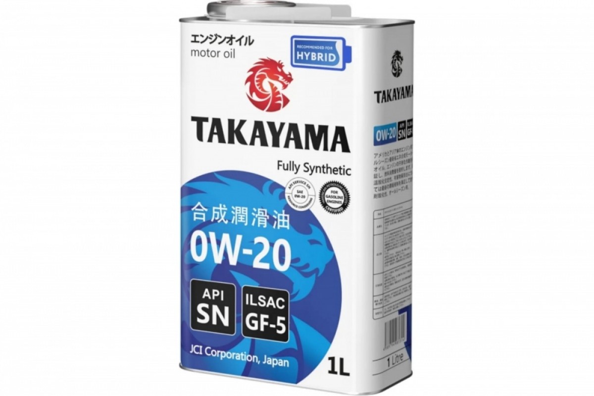 TAKAYAMA масло SN/GF-5 0W20 1л синт мет