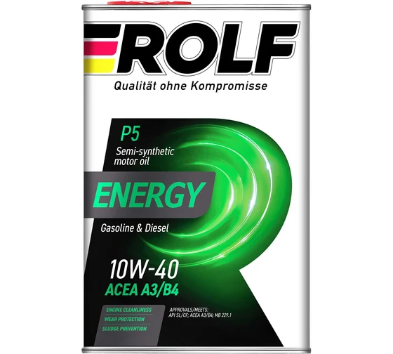 ROLF масло Energy 10W40 SL/CF 4л п/с мет