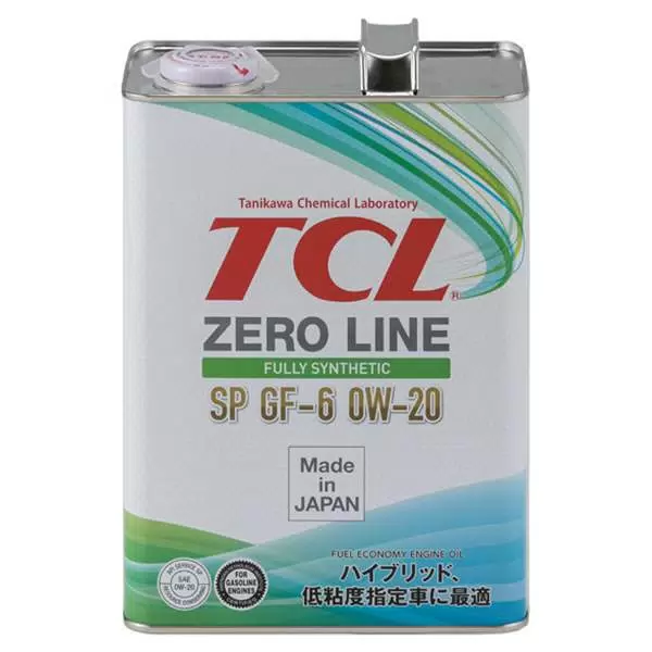 TCL масло Zero Line Synth SP/GF-6 0W20 4л синт