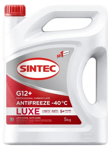 Антифриз SINTEC LUXE -40 G12+ (красный) 5кг