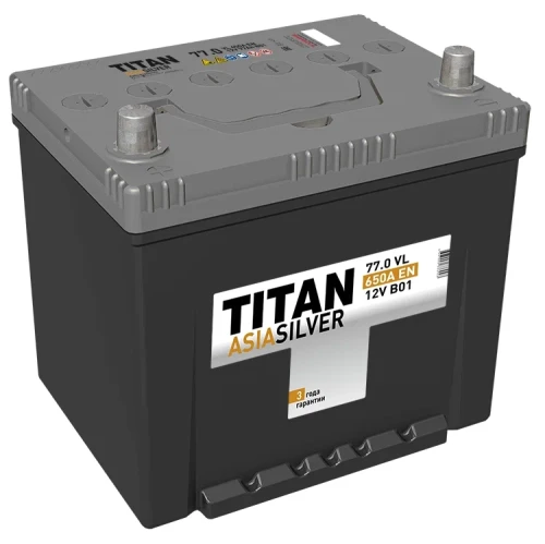 TITAN SILVER 77 Ач (D 26 L) обр. п. (0) - аккумулятор для азиатских автомобилей
