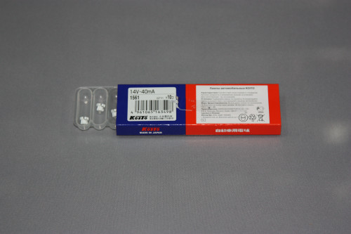 Koito лампа 14v40mA (T3) 1561 цоколь T3