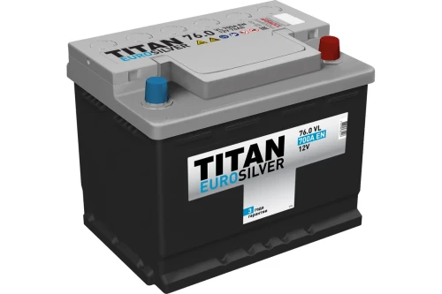 TITAN EUROSILVER 76 Ач обр.п. (0) - аккумулятор легковой