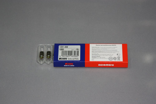 Koito лампа 12v4w (T4W) 1283 цоколь T8