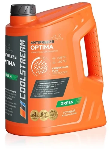 Антифриз COOLSTREAM OPTIMA (зеленый) - 5 кг