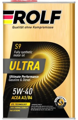 ROLF масло Ultra 5W40 A3/B4/SP 4л синт мет