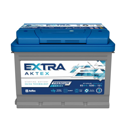 EXTRA Premium 65 Ач прям.п. (1) - аккумулятор легковой
