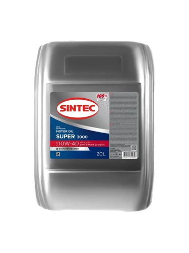 SINTEC масло SUPER 3000 10W-40 SG/CD 20л п/с