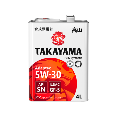 TAKAYAMA Adaptec 5W30 GF-5 SN 4л (металл)