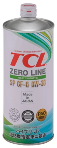 TCL масло Zero Line Synth SP/GF-6 0W30 1л синт PAO