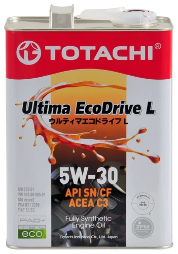 TOTACHI масло Ultima EcoDrive L SN/CF 5W30 4л синт