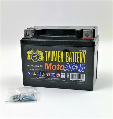 Тюмень 12V 4Ач AGM - мото аккумулятор