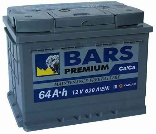 BARS Premium 64 Ач обр.п. (0) - аккумулятор легковой