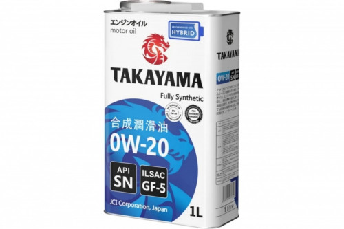 TAKAYAMA масло SN/GF-5 0W20 1л синт мет
