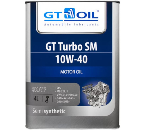 GT масло Turbo 10W-40 SM 4л п/синт