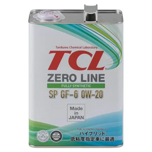TCL масло Zero Line Synth SP/GF-6 0W20 4л синт