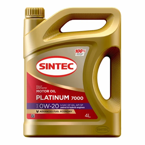 SINTEC масло Платинум 7000 0W-20 SP/GF-6 4л синт